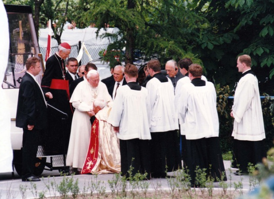 św. Jan Paweł II w naszym kościele - zdjęcia